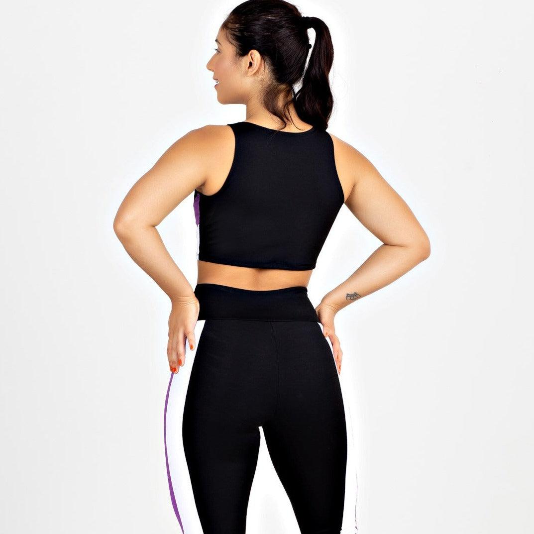 Conjunto Fitness Feminino - Cropped E Calça Legging Raft One - Ludis Brasil