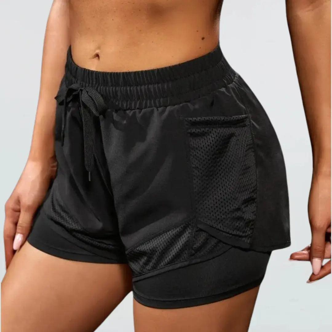 Short para Corrida Feminino com Camada de Compressão - Ludis Brasil