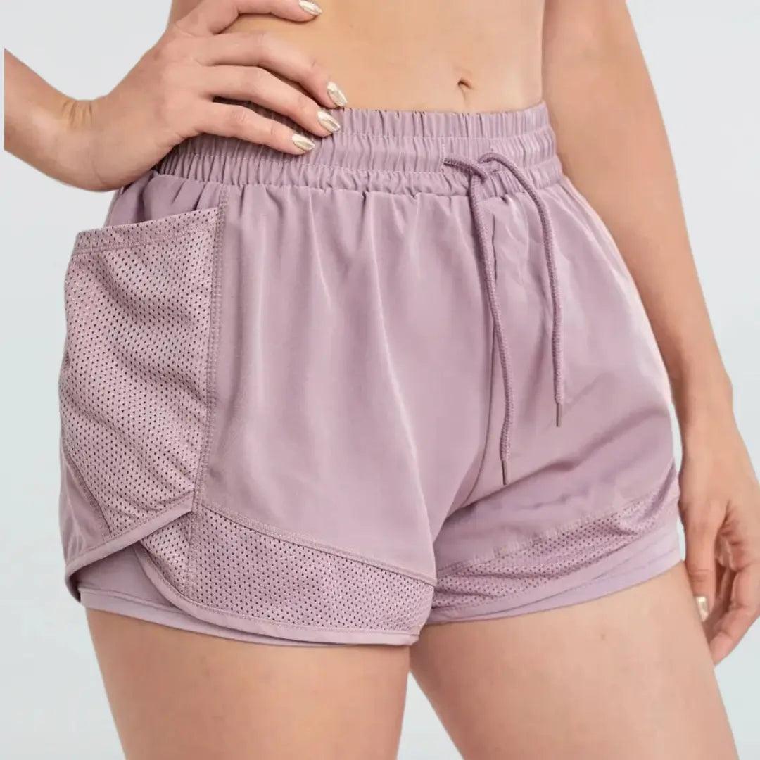 Short para Corrida Feminino com Camada de Compressão - Ludis Brasil