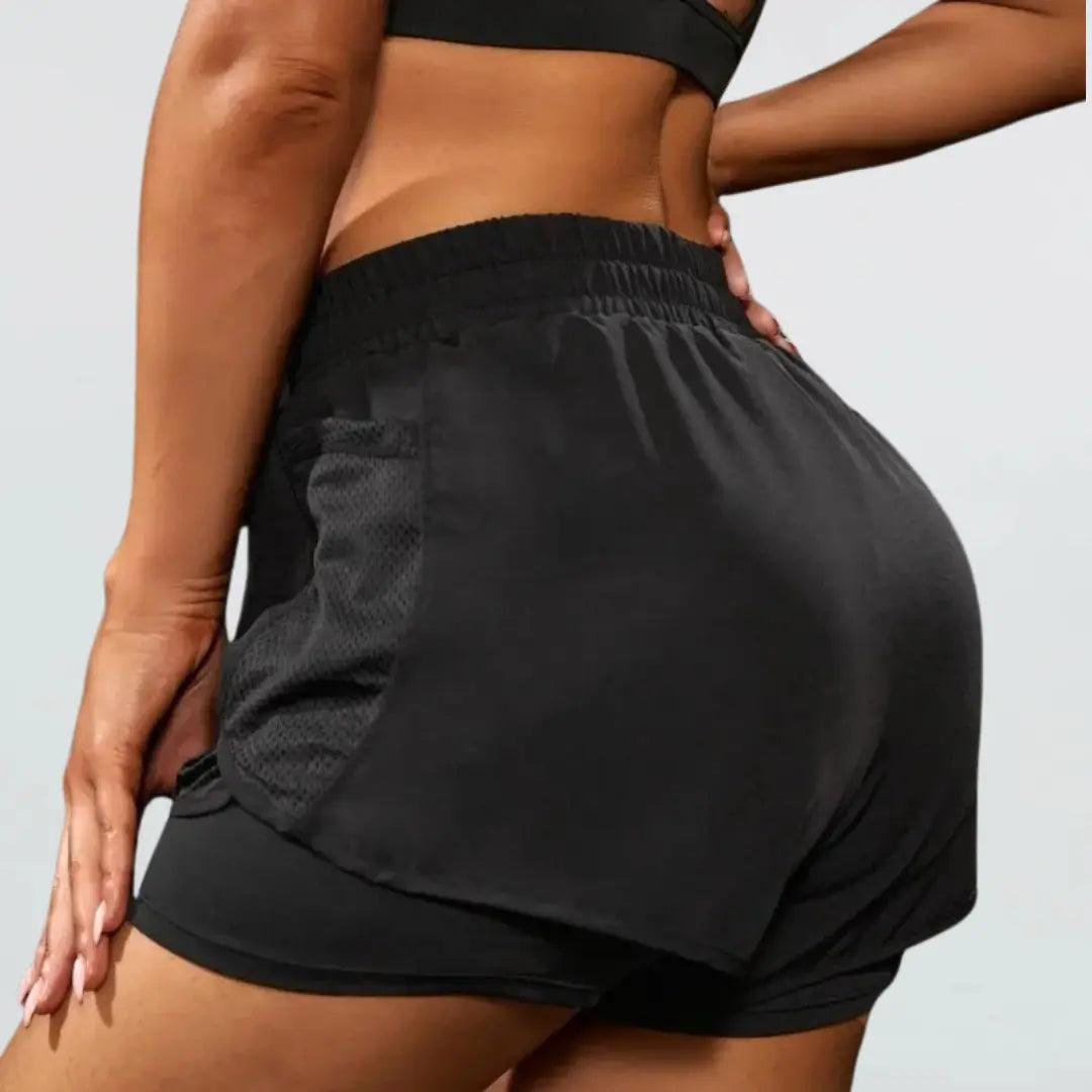 Short para Corrida Feminino com Camada de Compressão - Ludis Brasil