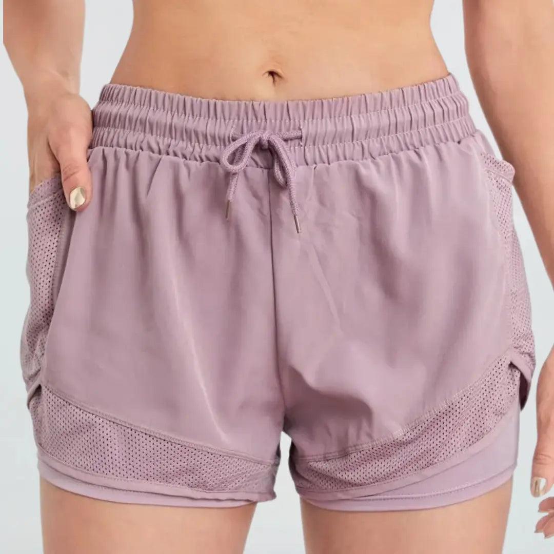 Short para Corrida Feminino com Camada de Compressão - Ludis Brasil