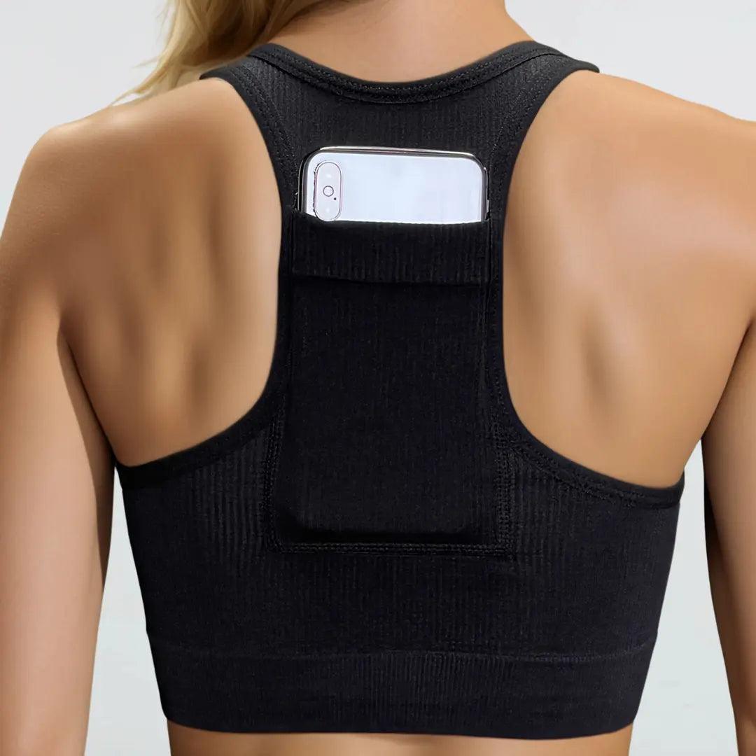 Top Fitness com Bolso Para Celular - Ludis Brasil